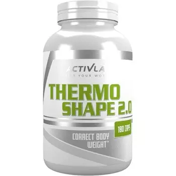 Thermo Shape 2.0 Уникальная комбинация: экстракт горького апельсина, зеленый чай, гарциния камбоджийская, L-карнитин и кофеин, 60 капсул, Activlab