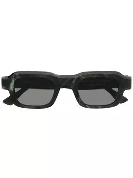 Thierry Lasry солнцезащитные очки Flexxxy в прямоугольной оправе, зеленый