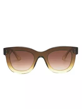 Thierry Lasry солнцезащитные очки Gambly в прямоугольной оправе, коричневый