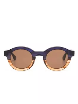 Thierry Lasry солнцезащитные очки Olympy в круглой оправе, коричневый