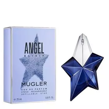 Thierry Mugler Angel Elixir Refillable Star 25ml EDP Spray Совершенно новый и запечатанный
