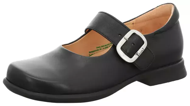 Think! балетки с ремешками "Spangenballerina PENSA", праздничная обувь, профессиональная обувь, обувь на липучке со съемной стелькой, черный