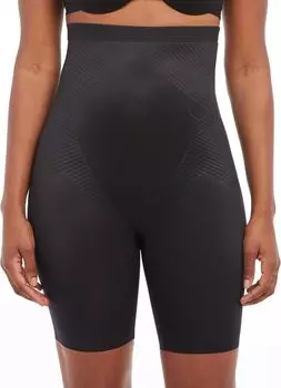 Thinstincts 2.0 Высокая талия до середины бедра Spanx, цвет Very Black