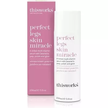 This Works Perfect Legs Skin Miracle 150 мл Мультивитаминная обогащенная тонирующая сыворотка для естественного сияния всех тонов кожи с витамином С Карамель и арника борются с неровным тоном и синяками