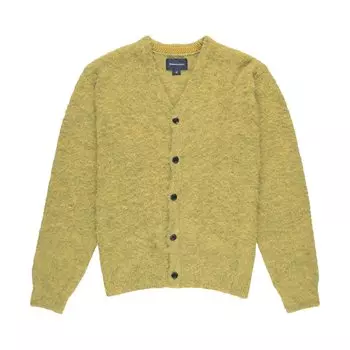 Thisisneverthat Вязаный кардиган с волосами цвета Горчичный