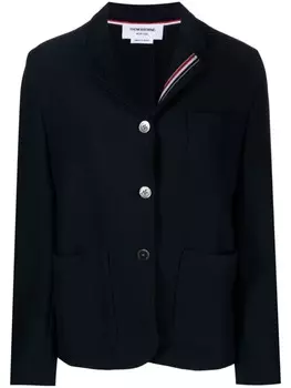 Thom Browne блейзер из джерси с декором RWB, синий
