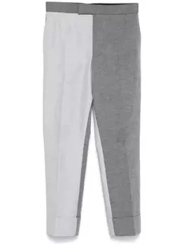 Thom Browne брюки в полоску, серый