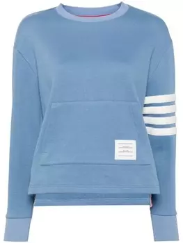 Thom Browne джемпер с полосатыми рукавами, синий