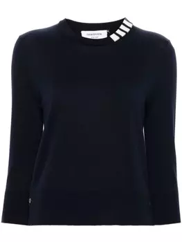 Thom Browne джемпер с полосками 4-Bar, синий