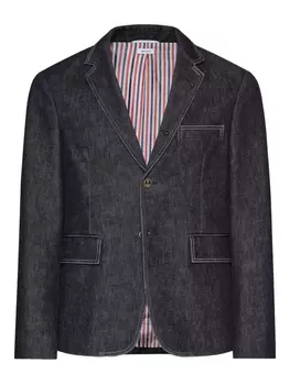 Thom Browne джинсовая куртка на пуговицах, черный