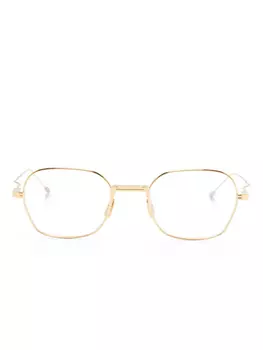 Thom Browne Eyewear очки в квадратной оправе, золотой