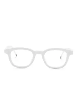 Thom Browne Eyewear очки в квадратной оправе, белый