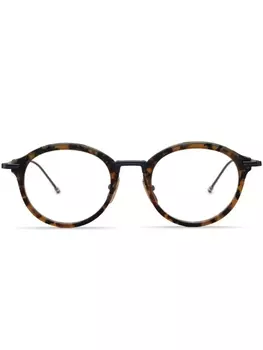 Thom Browne Eyewear очки в оправе черепаховой расцветки, коричневый