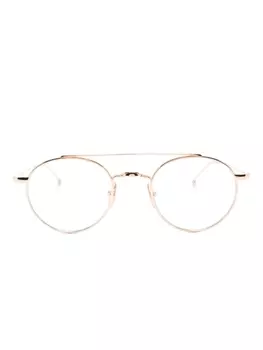 Thom Browne Eyewear очки в оправе панто, золотой