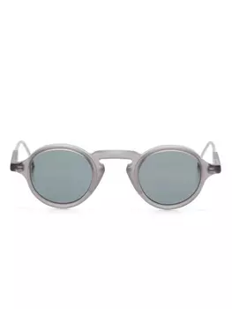 Thom Browne Eyewear солнцезащитные очки в круглой оправе, серый