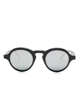 Thom Browne Eyewear солнцезащитные очки в круглой оправе, черный