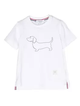 Thom Browne футболка Hector с принтом, белый