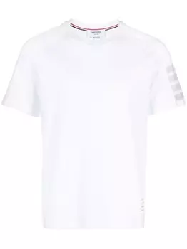 Thom Browne футболка с полосками 4-Bar, белый