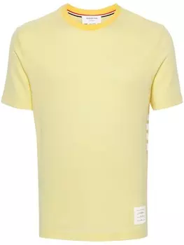 Thom Browne футболка с полосками 4-Bar, желтый