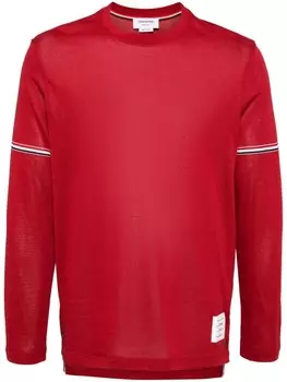 Thom Browne футболка в полоску, красный