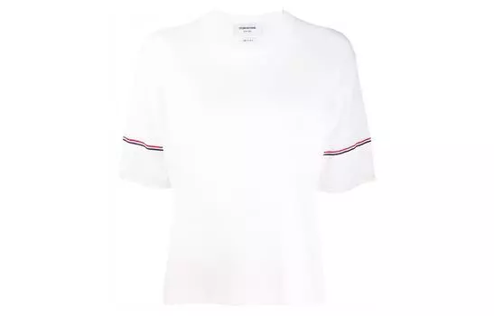 THOM BROWNE Футболка женская белые
