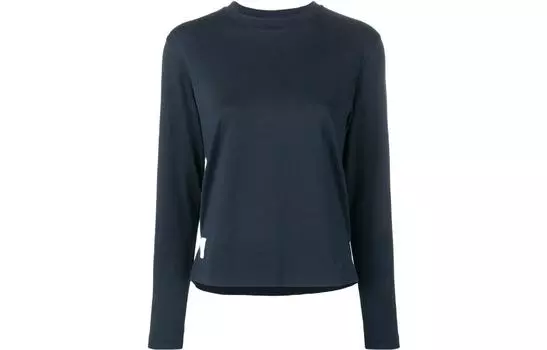 THOM BROWNE Футболка женская темно-синяя