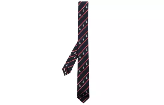 THOM BROWNE Галстук мужской черный