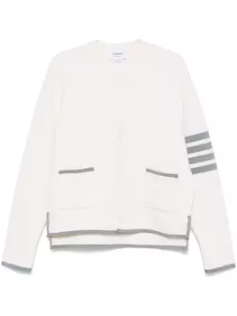 Thom Browne кардиган с полосками 4 Bar, белый
