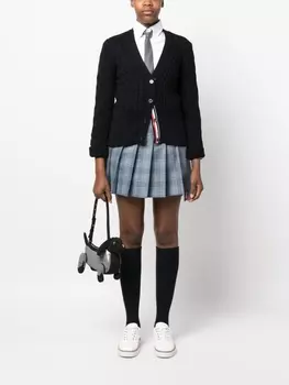 Thom Browne кардиган с V-образным вырезом, синий