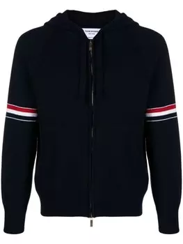 Thom Browne кашемировый кардиган с полосками RWB, черный