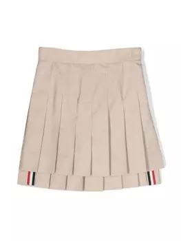 Thom Browne Kids юбка мини Typewriter Cloth, коричневый