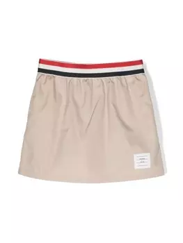 Thom Browne Kids юбка Rugby с полосками RWB, коричневый