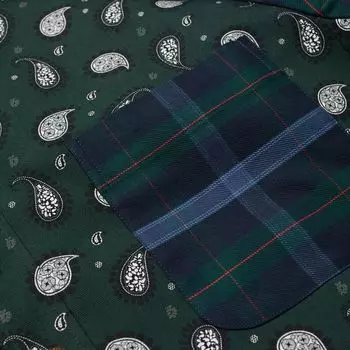 Thom Browne Куртка-рубашка на кнопках, зеленый