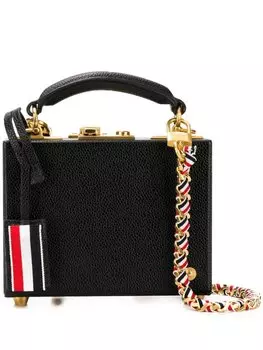 Thom Browne Leather Micro Attach Case, черный