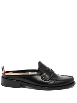 Thom Browne мюли Pleated, черный