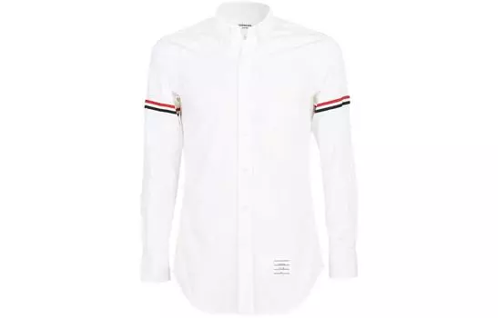 THOM BROWNE Мужская рубашка, Белый