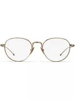Thom Browne очки в круглой оправе из титана, розовый