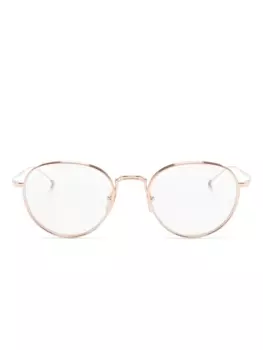 Thom Browne очки в круглой оправе, золотистый