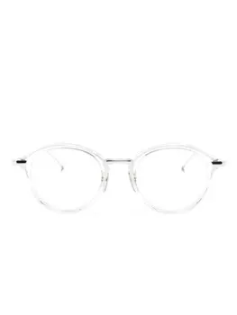 Thom Browne очки в круглой прозрачной оправе, белый
