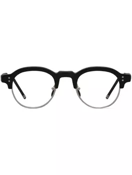 Thom Browne очки в овальной оправе, черный