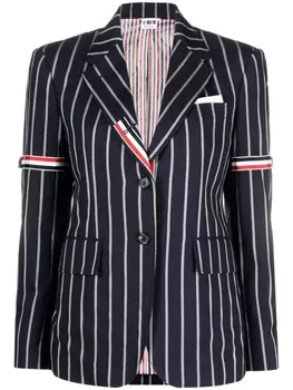 Thom Browne однобортный блейзер, синий