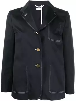 Thom Browne однобортный блейзер, синий