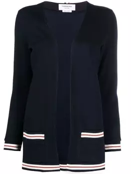 Thom Browne open-front cotton cardigan, синий