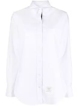 Thom Browne оксфордская рубашка на пуговицах, белый