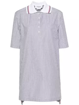Thom Browne платье мини с воротником поло, синий