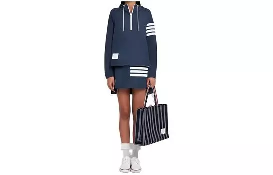 THOM BROWNE Повседневная короткая юбка женская синего цвета