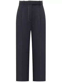 Thom Browne прямые брюки с завышенной талией, синий