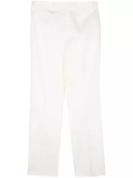 Thom Browne прямые брюки средней посадки, белый