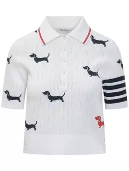 Thom Browne рубашка поло Hector, белый