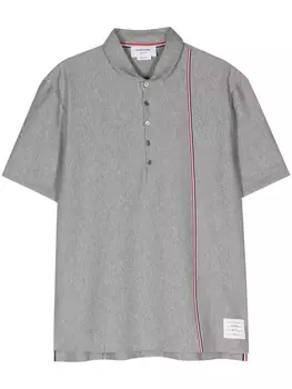 Thom Browne рубашка поло с полосками RWB, серый